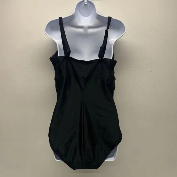 Torrid Swim Swimsuit One Piece Lattice Wireless Slimming Black New Plus Size 2X - Picture 4 of 14